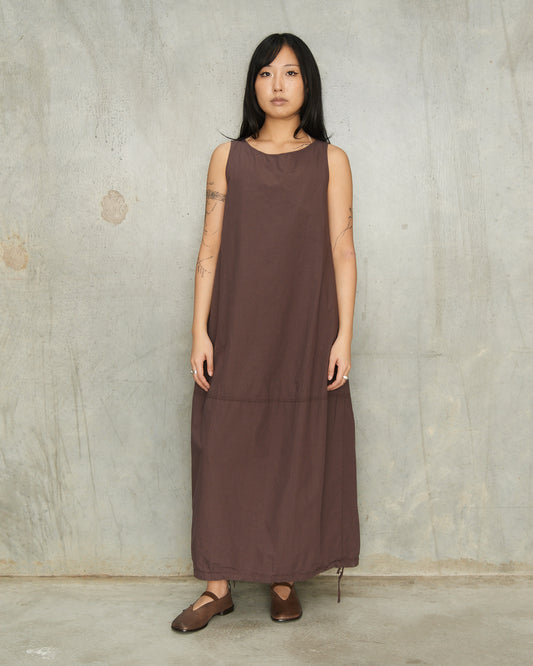 Grape Sleeveless Balloon Dress