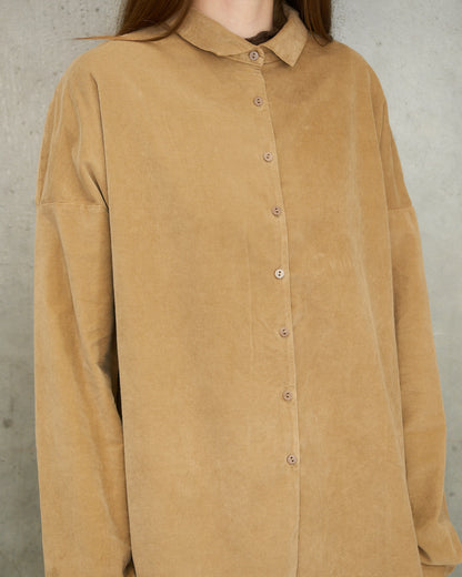 Honey Velvet Short Collared Shirt