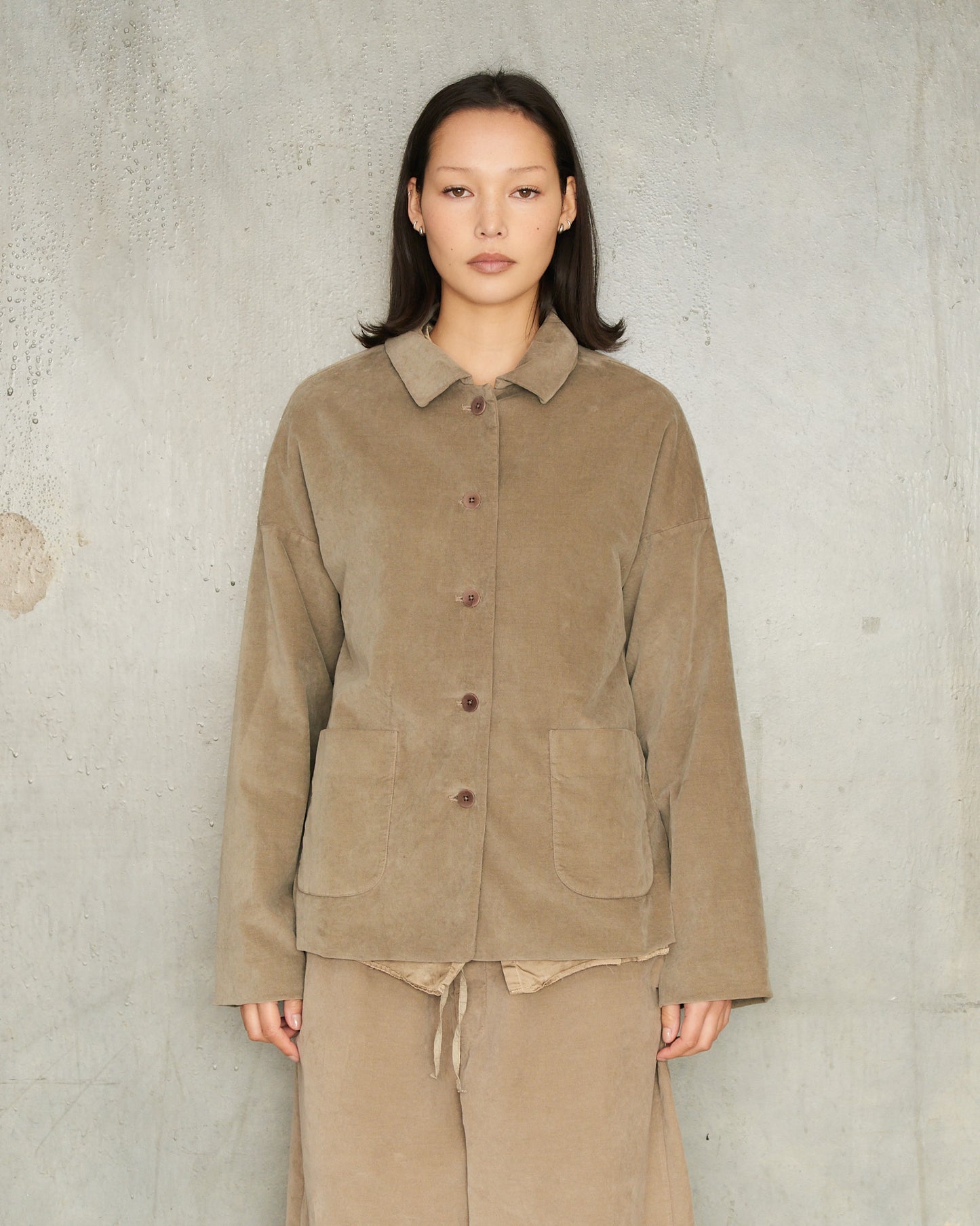 Marron Glace Velvet Blazer