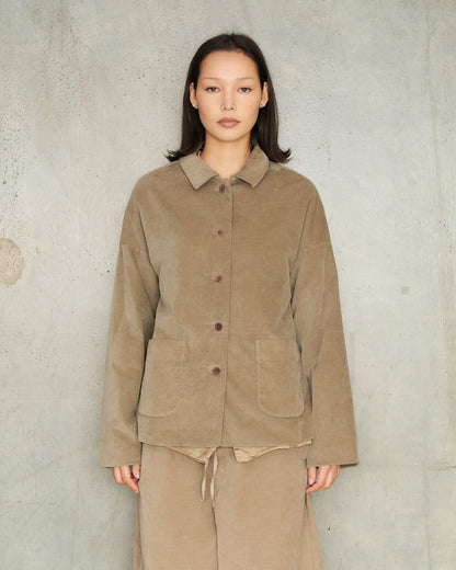 Marron Glace Velvet Blazer