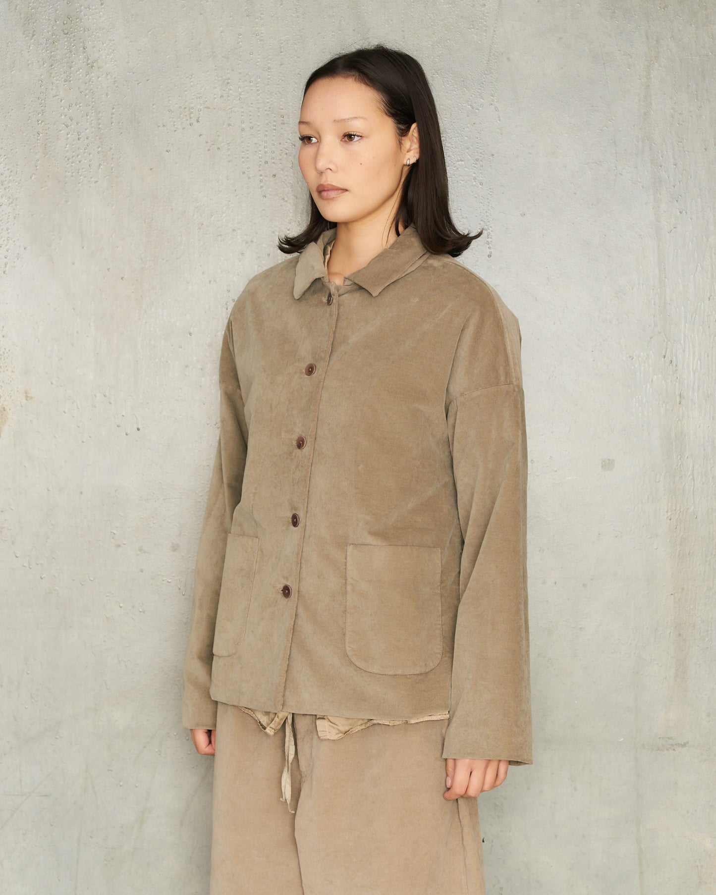 Marron Glace Velvet Blazer