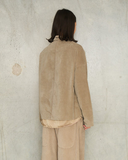 Marron Glace Velvet Blazer