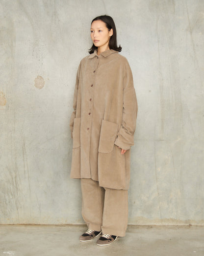 Marron Glace Velvet Coat