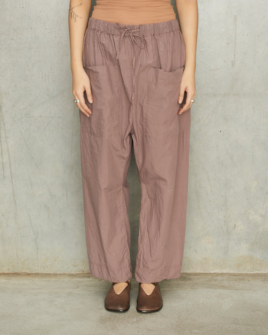 Mauve Classic Cotton Trousers