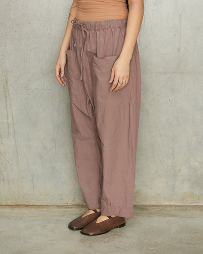 Mauve Classic Cotton Trousers