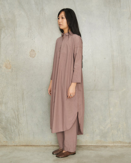 Mauve Long Shirt Dress