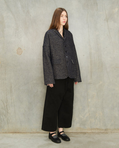 Navy Tweed Unisex Blazer