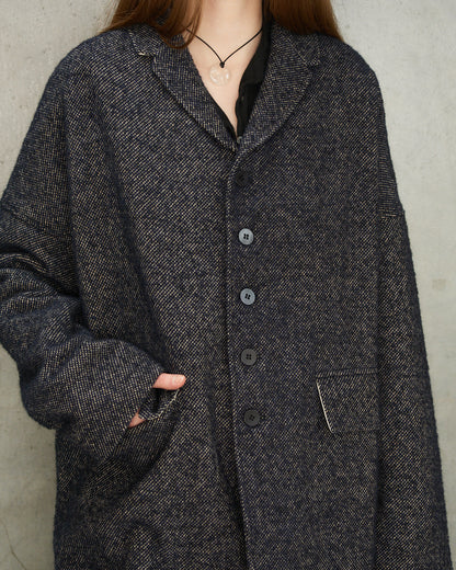 Navy Tweed Unisex Blazer