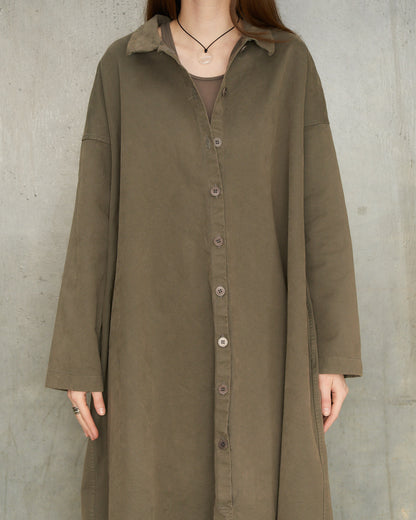 Sage Loose Collared Dress