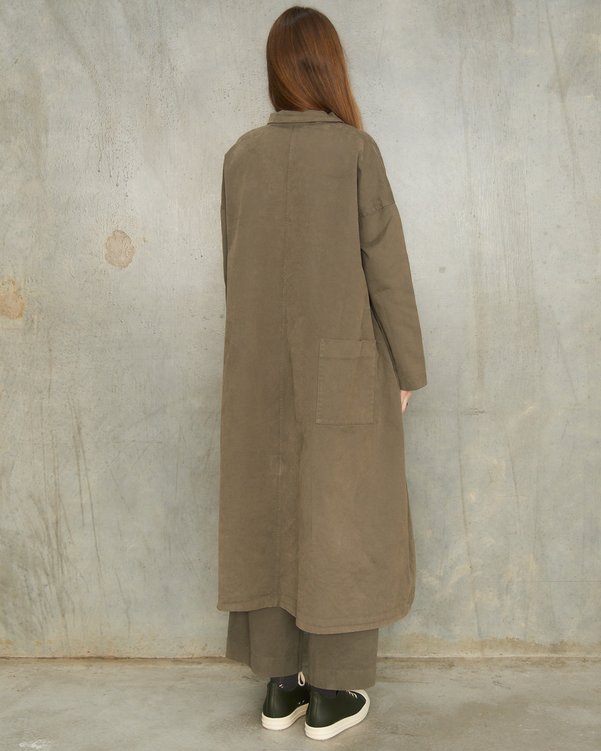 Sage Loose Collared Dress