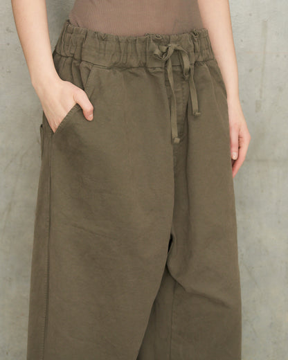 Sage Wide Cropped Trousers