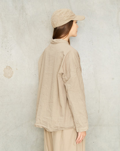 Stone Cotton Over-Shirt