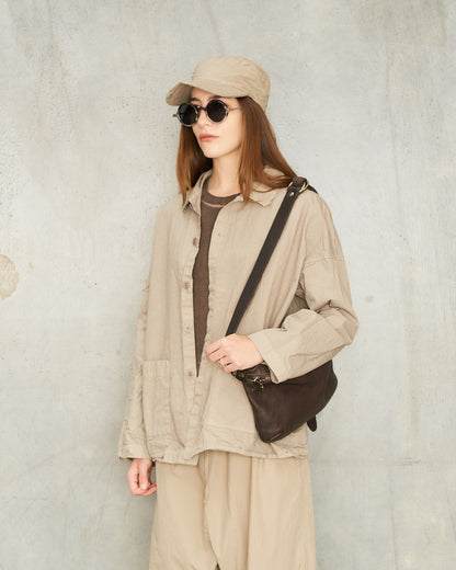 Stone Cotton Over-Shirt