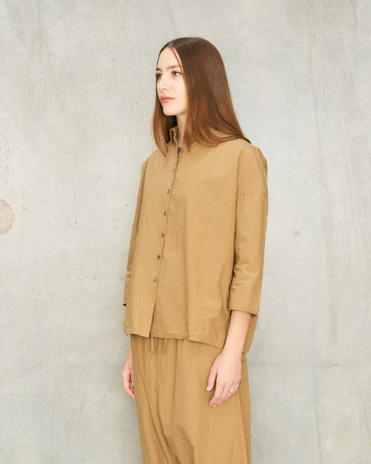 Tan Mid Sleeve Shirt
