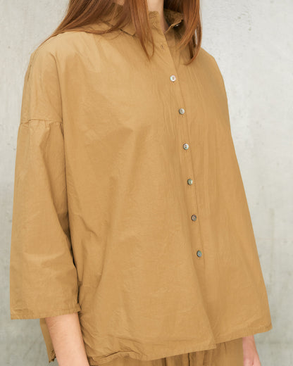 Tan Mid Sleeve Shirt