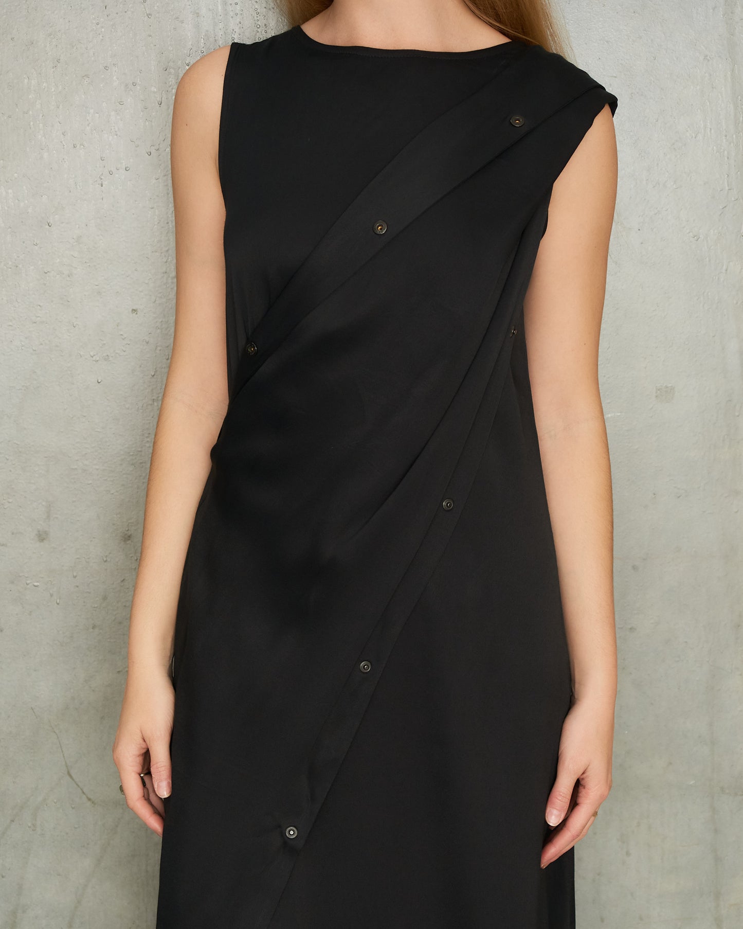 Ann Demeulemeester Black Convertible Drape Dress