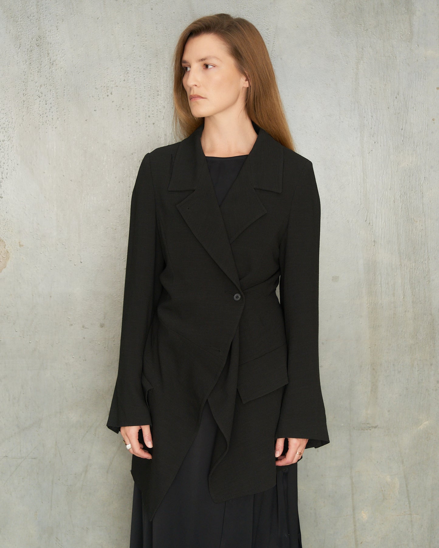 Ann Demeulemeester Black Oversized Blazer
