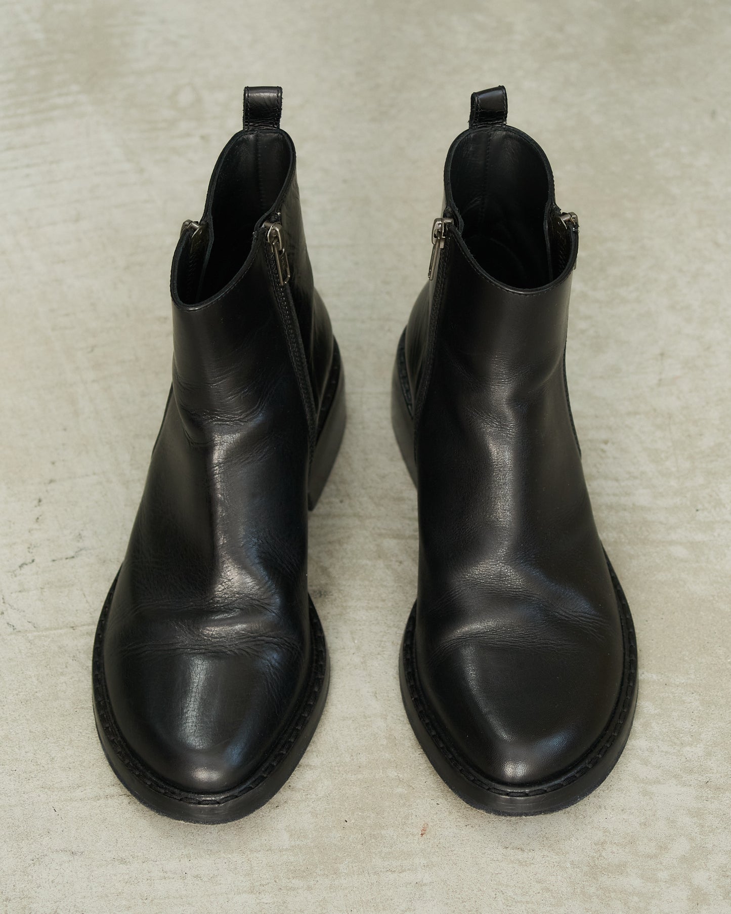 Ann Demeulemeester Black Double Zip Boots
