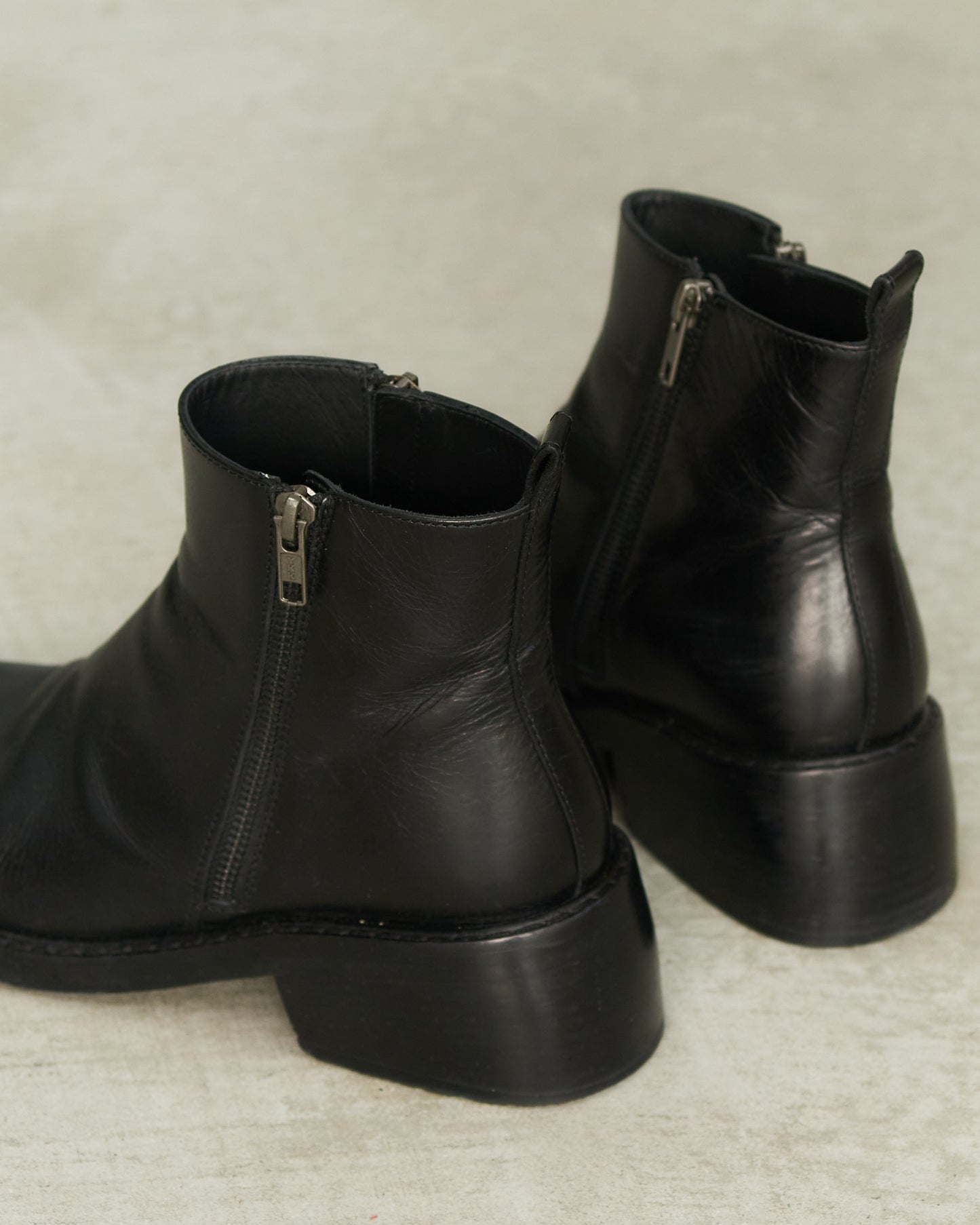 Ann Demeulemeester Black Double Zip Boots