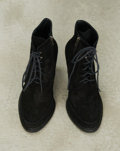 Ann Demeulemeester FW2010 Black Double Heel Boots