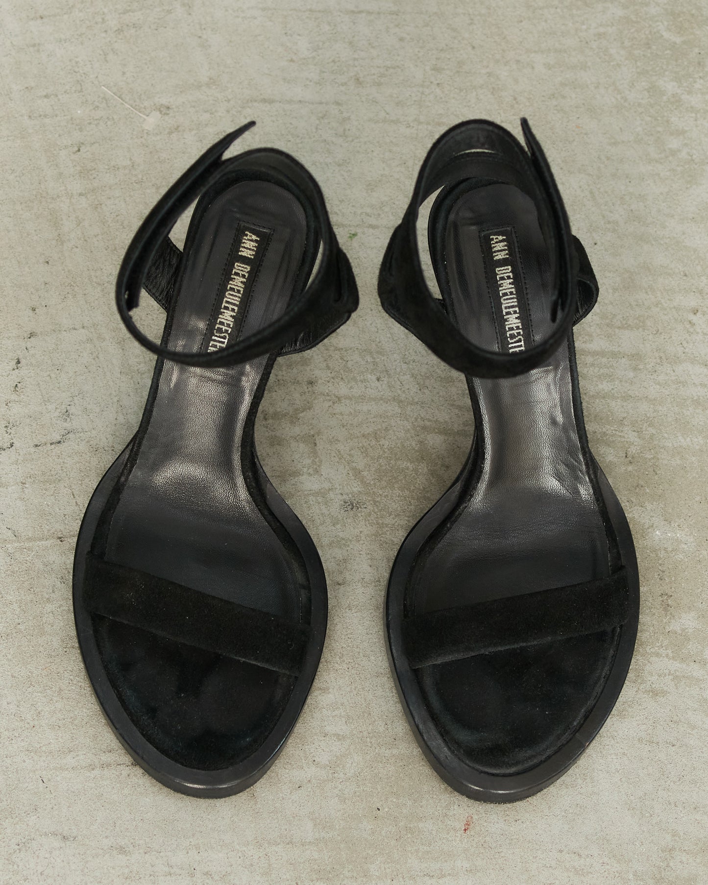 Ann Demeulemeester Black Suede Heels