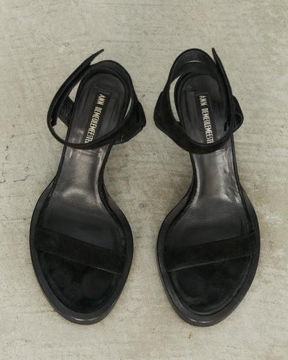 Ann Demeulemeester Black Suede Heels