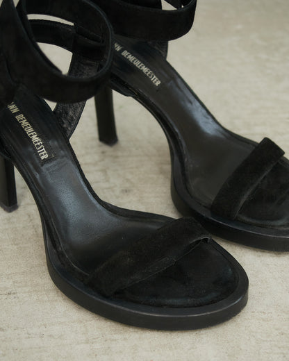 Ann Demeulemeester Black Suede Heels