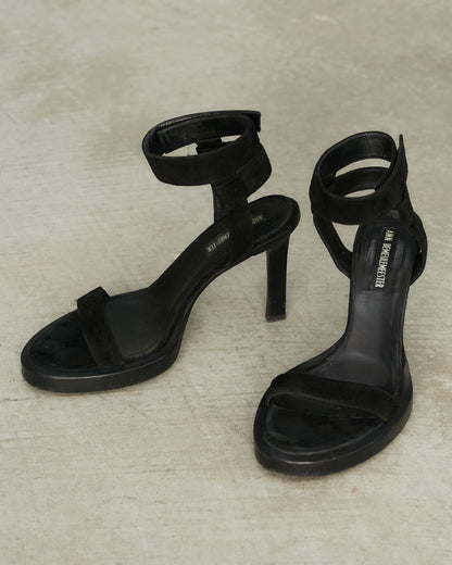 Ann Demeulemeester Black Suede Heels
