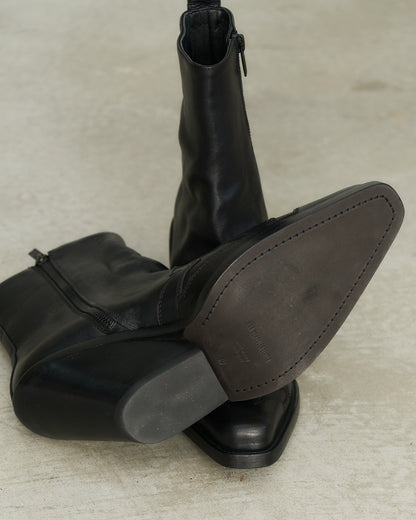 Ann Demeulemeester Black Texan Boots