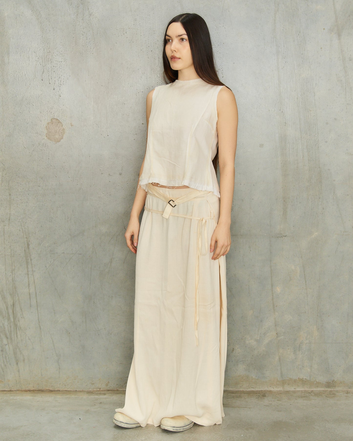 Ann Demeulemeester SS1994 Cream Bondage Skirt