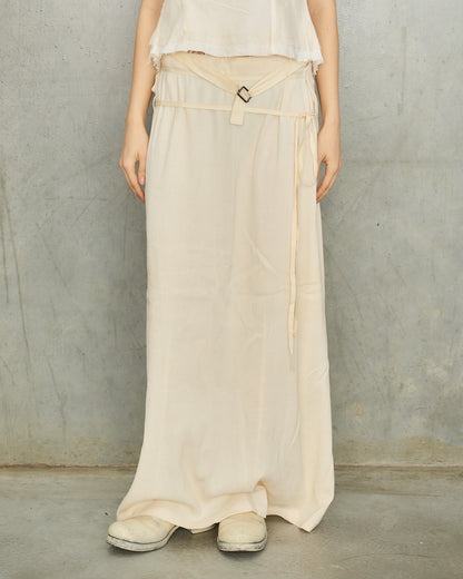 Ann Demeulemeester SS1994 Cream Bondage Skirt