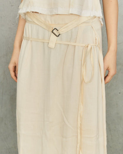 Ann Demeulemeester SS1994 Cream Bondage Skirt