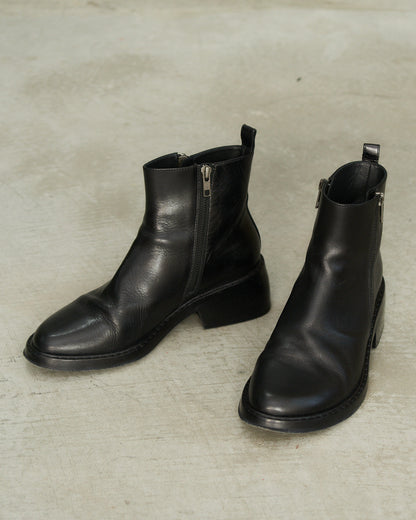 Ann Demeulemeester Black Double Zip Boots