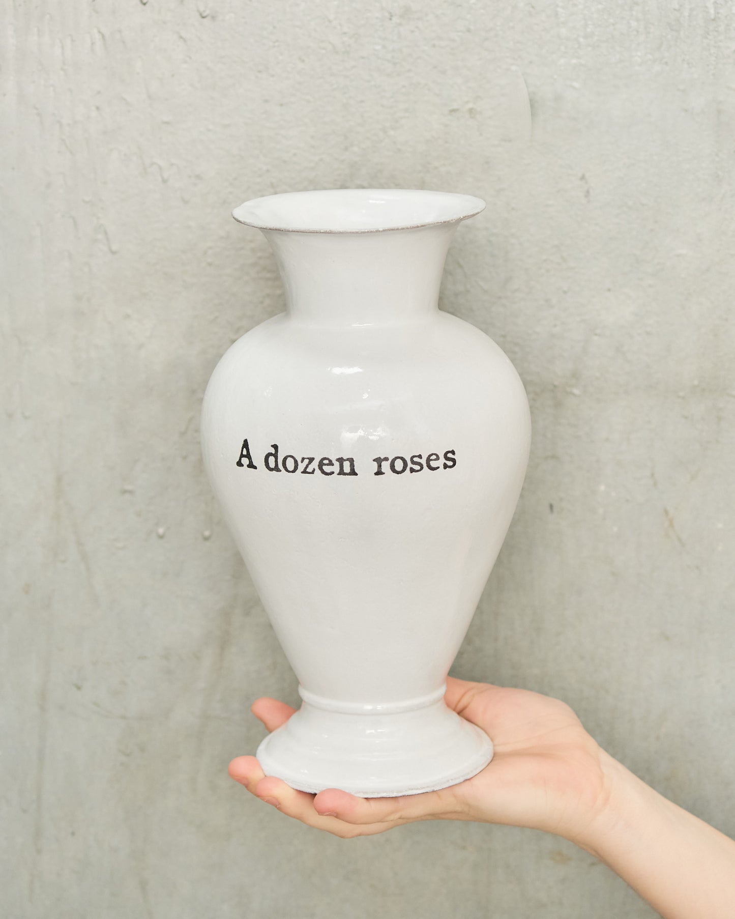 A Dozen Roses Vase