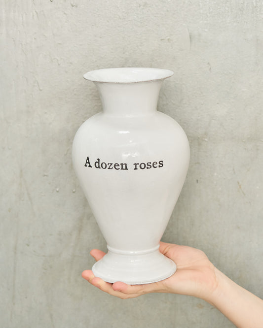 A Dozen Roses Vase