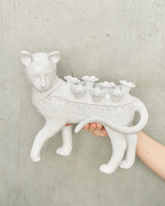 Cat Left Flower Holder