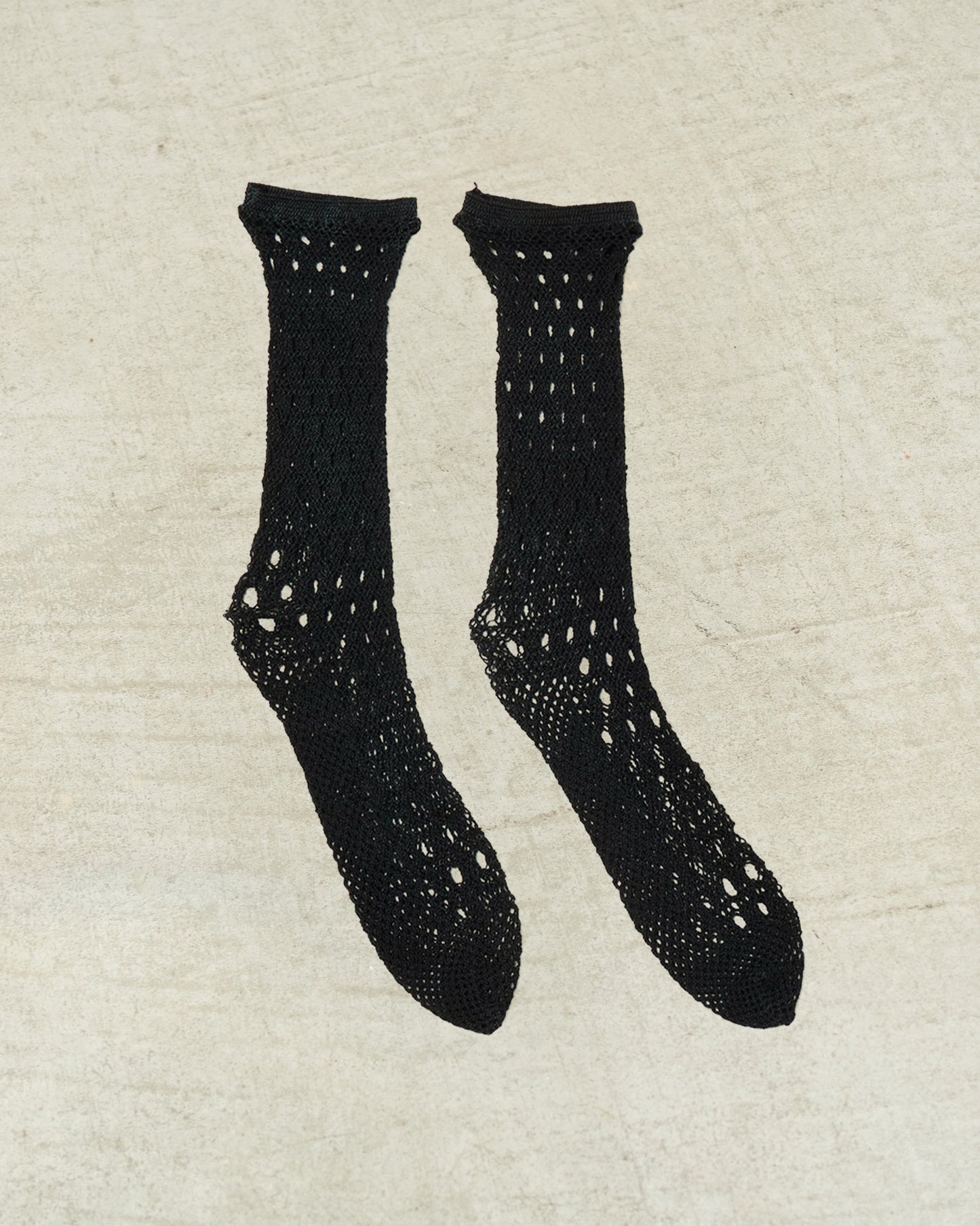 Black Wavy Fishnet Socks