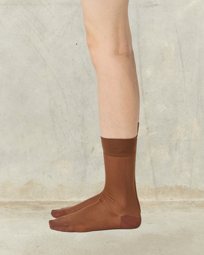 Brown Sheer Socks