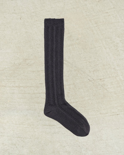 Charcoal Herringbone Socks