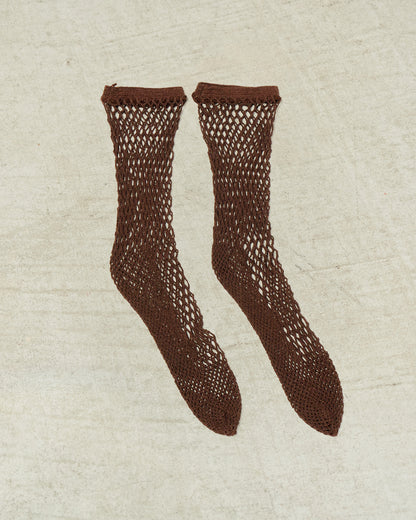 Chocolate Fishnet Socks