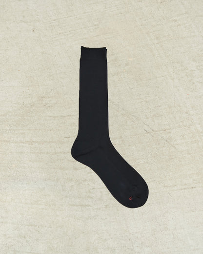 Navy Ribbed Socks