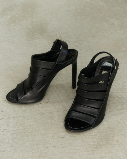 Balenciaga Black Leather Heels