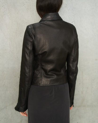 Balenciaga Black Leather Biker Jacket