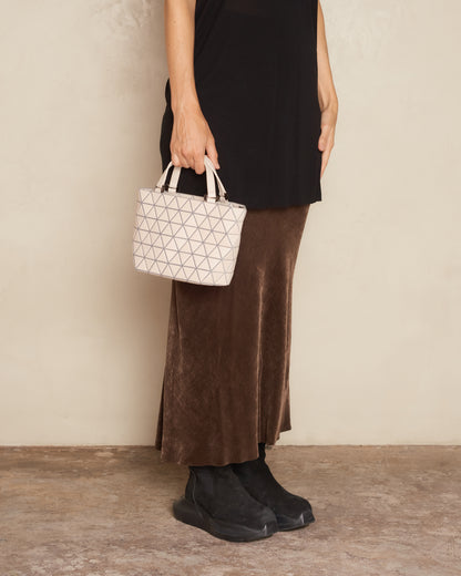 Beige Crystal Matte Bag