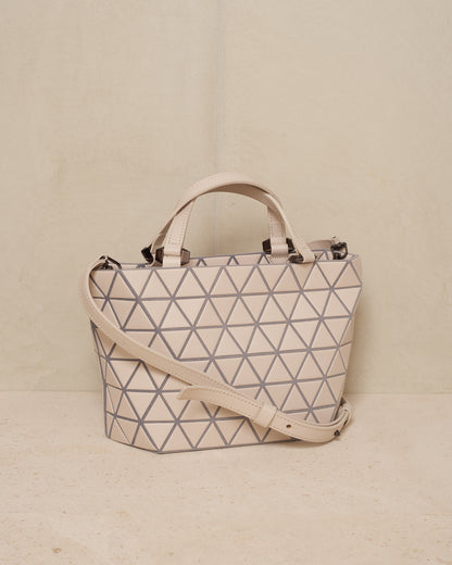 Beige Crystal Matte Bag