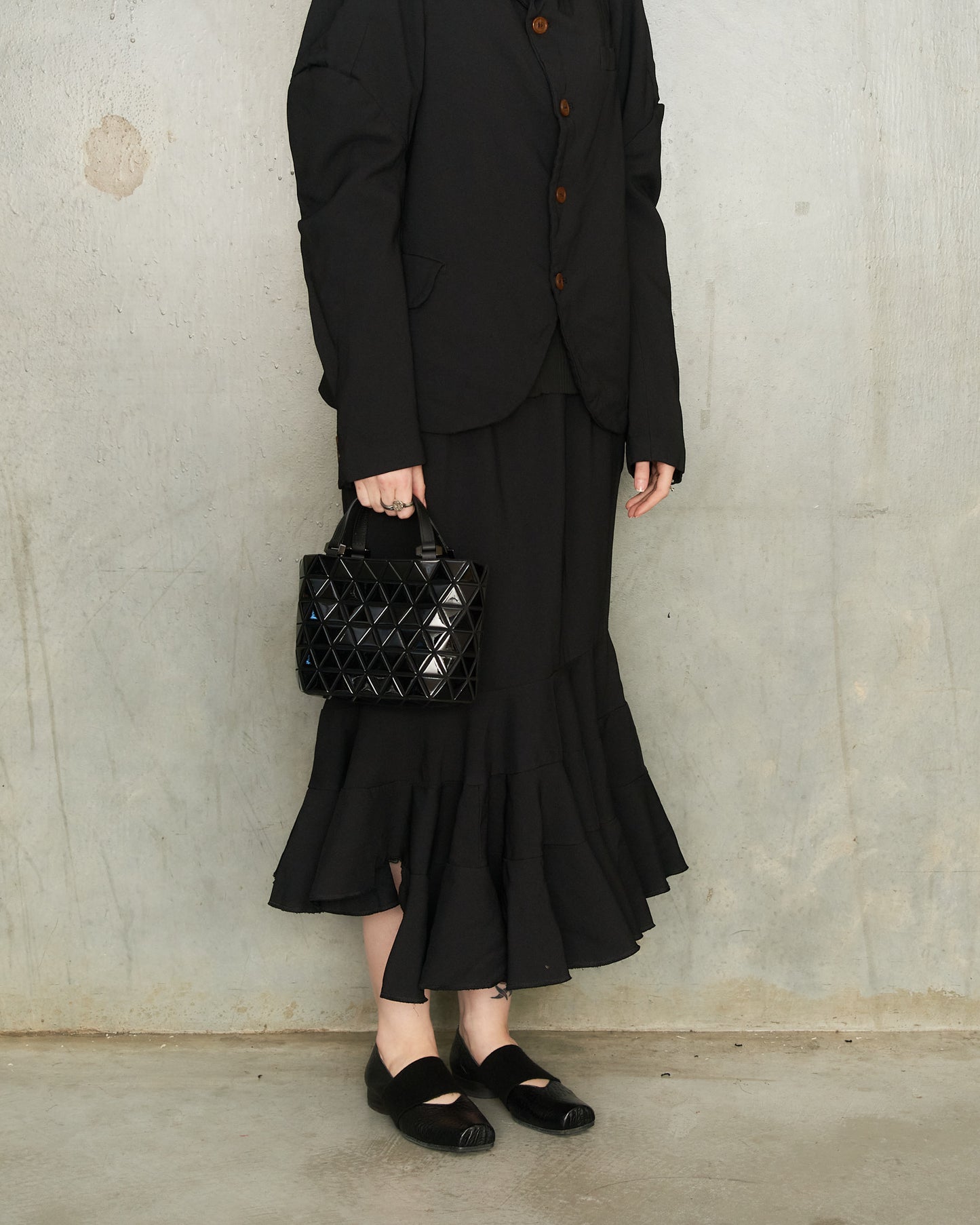 Black Crystal Gloss Handbag