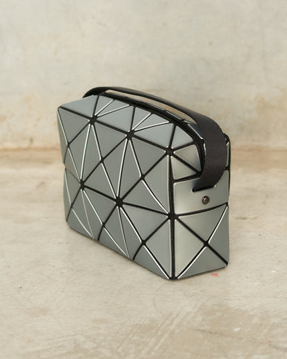 Blue Metallic Cuboid Shoulder Bag
