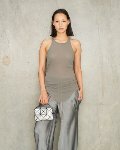 Blue Metallic Cuboid Shoulder Bag