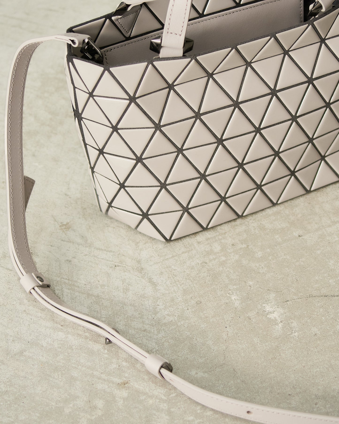 Greige Crystal Gloss Handbag