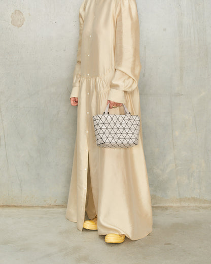 Greige Crystal Gloss Handbag